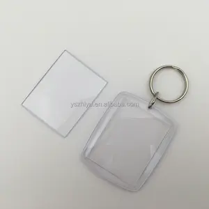 ZHIYU cheap blank acrylic plastic keychain gift oem customized zhiyu plastic souivenir plastic key holder as as plastic keyholder