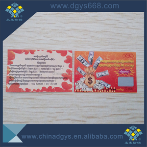 Tarjeta/papel/tickets de juego de la suerte, diseño personalizado - Product Image 4