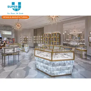 Perhiasan Showroom Furniture Desain Perhiasan Lemari Display