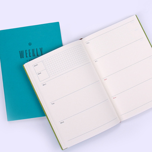 Custom <strong>Weekly</strong> Planner Notebook A5 Size Colorful Leather Soft Cover <strong>Diary</strong> with Thread Sewing Saddle Stitching Monthly Planner - Product Image 3