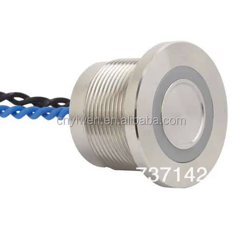 Công Tắc Piezo Phát Sáng Vòng ELEWIND 22MM (22Mm, PS223P10YSS1B24T,Rohs,CE)