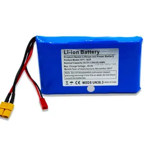 2200Mah Power Type Cell Pack 7S1P 25.2V 18650 Lithium Cell