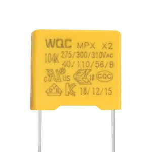 Condensador de película de seguridad mpx 0,1 uf ac x2 104k, 300V, 310V, 100nf, 0,1 uf, x2, 275v