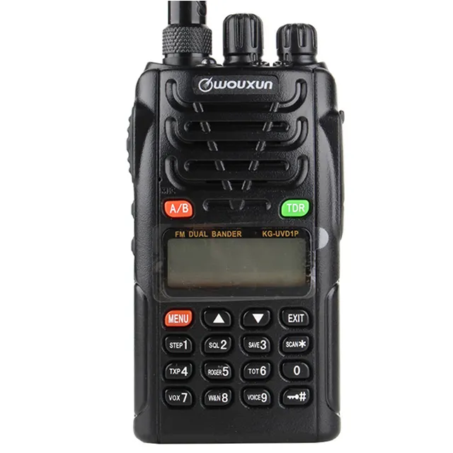 Asli WOUXUN KG-UVD1P Dual Band dengan 1700 M Ah FM Transceiver UVD1P Walkie Talkie UHF VHF Ham radio