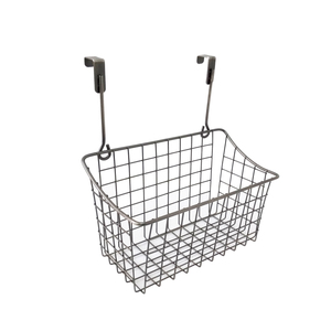 Modern Kitchen &amp; Bathroom Iron Metal Wire <strong>Rectangular</strong> Hanging Storage <strong>Basket</strong> with Eco-Friendly Design for Spice and Sundries - Product Image 5