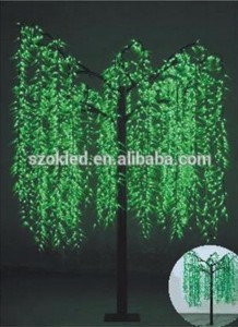 Vente chaude! 1440 pcs Led 220 V Vert LED Saule arbre - Product Image 2