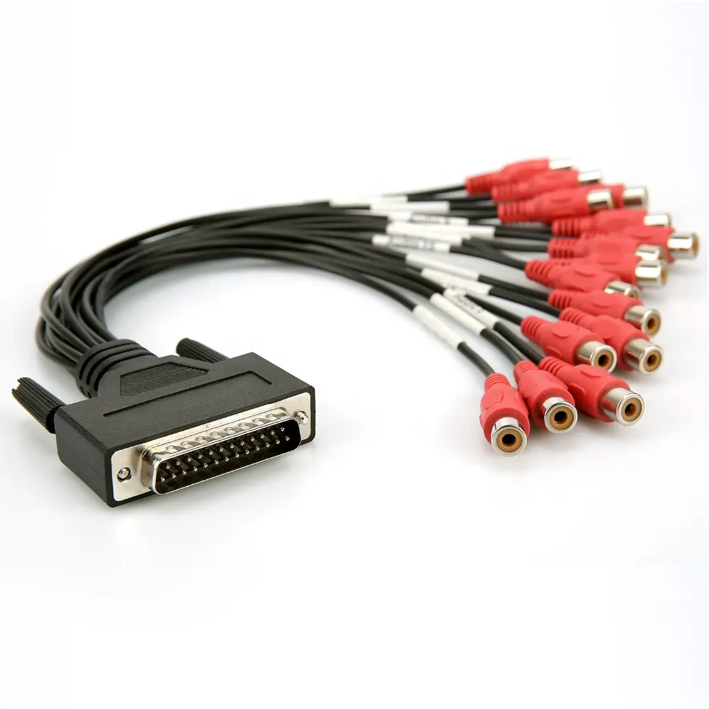 300MM DB25 male to RCA female *15PCS cable for HD video audio cable wiring harness