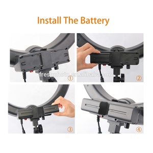 Anneau lumineux led 18 pouces, 55W, avec trépied, lampe pour maquillage, éclairage annulaire pour photographie, avec support - Product Image 4