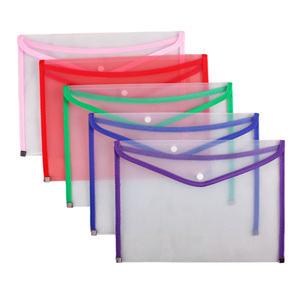 High quality plastic stationery A4/5/6 PP document box file folder envelope file