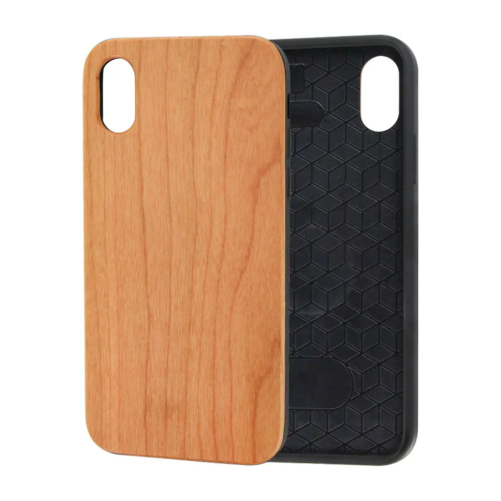 Cubierta de bambú de madera móvil accesorios funda de teléfono celular para el IPhone X