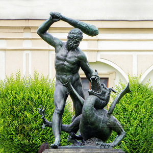 Escultura de Metal de Hombre Famoso para Arte al Aire Libre, <span class=keywords><strong>Estatua</strong></span> de Hércules de Bronce Griego - Product Image 2