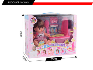 Jouet amusant pour bébé, poupée <span class=keywords><strong>Baby</strong></span> <span class=keywords><strong>Alive</strong></span> à longs cheveux avec accessoires, pot, biberon - Product Image 6