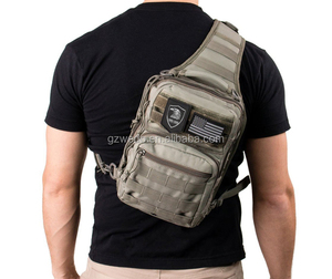 กระเป๋าคาดลำตัวแบบสะพายไหล่กลางแจ้ง Molle Tactical พร้อมช่องเก็บของแบบซ่อน กระเป๋าคาดอกสำหรับปั่นจักรยานสำหรับผู้ชาย - Product Image 4