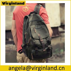 robuste de style <span class=keywords><strong>militaire</strong></span> vintageinspiré toile <span class=keywords><strong>sac</strong></span> à <span class=keywords><strong>dos</strong></span> avec plusieurs compartiments utility - Product Image 4