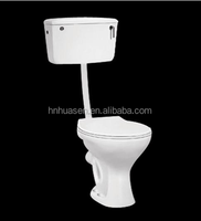 WC en céramique chinoise Twyford, deux pièces, moderne, à double chasse d'eau, siphon en P, pour le marché africain