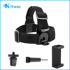 Pabrik harga Elastis adjustable Kepala Strap band mount kit dengan sekrup pemegang telepon untuk Ponsel