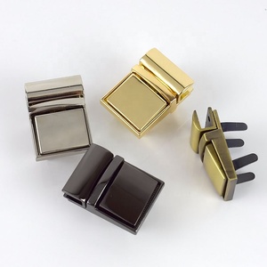 Meetee E6-5 bolsos accesorios de Hardware de su giro hebilla interruptor de cierre candado para bolsa de bloqueo