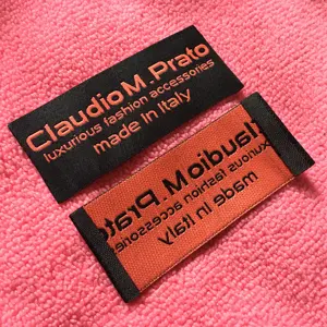 chinese supplier t-shirt woven collar label,private logo label for clothing