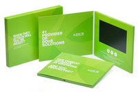 Publicité personnalisée Tft/ Lcd Pop up vidéo Invitation de mariage cadeau Carte de voeux 4.3 ''4'' 5 ''7 pouces Brochures vidéo