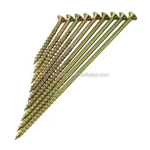 4mm 5mm 6mm 8mm थोक कार्बन स्टील जस्ता मढ़वाया Countersunk Torx लकड़ी पेंच