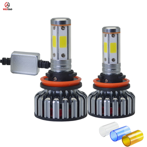 Weiyao frente luz led con ventilador de refrigeración super brillante <span class=keywords><strong>4</strong></span> lados cob chip led de la linterna del coche al <span class=keywords><strong>por</strong></span> mayor - Product Image 6