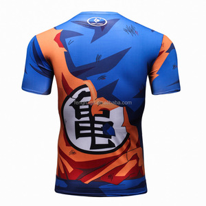 3D <span class=keywords><strong>Naruto</strong></span> Manches Courtes T-shirt Classique <span class=keywords><strong>L</strong></span>'<span class=keywords><strong>anime</strong></span> Dragon Ball Z Super Saiyan Compression Tés - Product Image 3