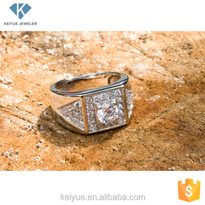 Común 925 popas de porcelana de plata cz anillos de boda <span class=keywords><strong>catálogo</strong></span>, señor de los anillos - Product Image 1