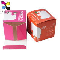 Boîte d'emballage de craie papier d'art imprimé Kraft matériel UV avantage cylindre carré gaufrage mat stratification dossiers