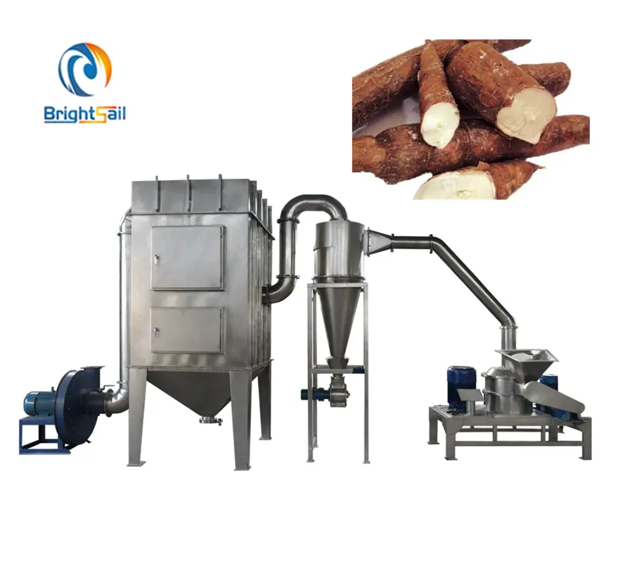 Machine de traitement automatisée de la farine de manioc, broyeur de farine de manioc