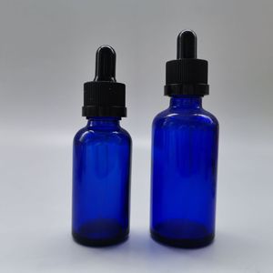 Emballage d'huile essentielle flacons compte-gouttes en verre transparent bouchon à l'épreuve des enfants 5ml 10ml 15ml 20ml 30ml 50ml 100ml 120ml tailles vert bleu - Product Image 4