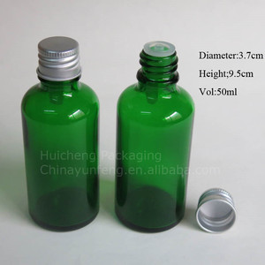 ingrosso 50 ml tappo a vite rotondo verde bottiglia di vetro per <span class=keywords><strong>olio</strong></span> essenial - Product Image 3