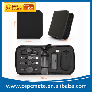 Negro viajes de negocios regalo para el ordenador portátil de regalo con ratón inalámbrico/hub usb/cable auricular - Product Image 6
