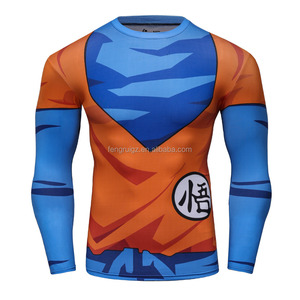 Camiseta Deportiva Cody Lundin para Hombre, Diseño <span class=keywords><strong>Animal</strong></span>, Goku Superhéroe Saiyan, Impresión 3D, Manga Larga, Sublimación - Product Image 4