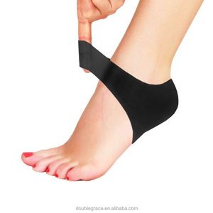 Superventas negro rojo fascitis plantar gel de silicona tobillo talón calcetín - Product Image 3