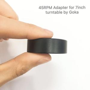 Adaptador de 45 RPM para Discos de Vinilo de 7 Pulgadas, Accesorio para Tocadiscos Goka, Adaptador de Aluminio de 45 RPM - Product Image 1