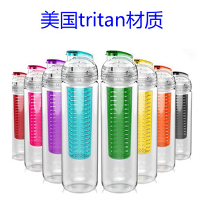 Nueva Botella de Agua Infusor Fruta Infusión Bpa Beber Jugo Botella tritan deportes botella con filtro de frutas - Product Image 4