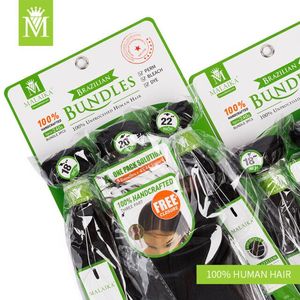 MALAIKA 人发束处理自然颜色秘鲁人发编织束为妇女编织雷米头发 - Product Image 3