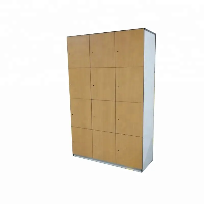 Armadietto portaoggetti impermeabile HPL compatto laminato chiave Locke per Hotel Spa Locker