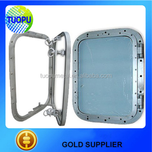 Marco de aluminio tipo abierto para barco, ventana de vidrio templado, Embarcación marina de aluminio, resistente al agua, novedad de 2015 - Product Image 1