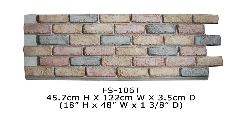 Poliuretano belleza barato Panel decorativo de pared de piedra falsa paneles de pared