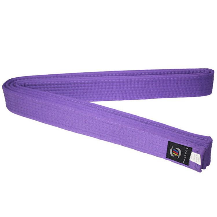 Ceinture De Karaté/Judo 100% Coton 280cm - Couleur Violette, 8 Rangs De Coutures, Pour Adultes