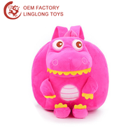 Sacs personnalisés pour enfants Sac à dos en peluche en forme de grenouille Sac à dos animal grenouille verte