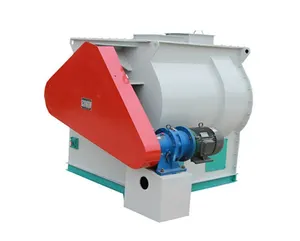 Máquina mezcladora de alimentación premix de paleta de doble eje, mezclador de alimentación neumático para planta de alimentación