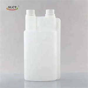 1250 ml (41.67 oz) טבעי בצבע HDPE פלסטיק כפול צוואר בקבוקי עבור דלק תוסף, דשנים ect.
