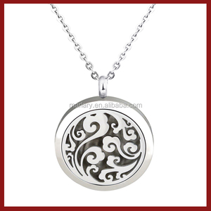 Collar Difusor de Aromas Promocional, Difusor de Aceites Esenciales de Acero Inoxidable, Colgante de Aromaterapia, Joyería - Product Image 2