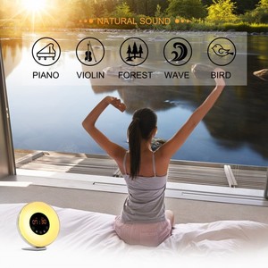 2017 mejor artículo wake up Light con Amanecer simulación despertador - Product Image 5