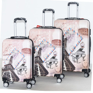 City of <span class=keywords><strong>london</strong></span>-Juego de 3 maletas de PC abs con estampado de Torre eiffel de París, estuche rígido giratorio - Product Image 2