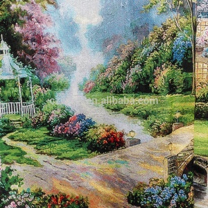 ผ้าแขวนผนังลายทิวทัศน์ทอแบบแจ็คการ์ด ขนาด 40x50 ซม. รับผลิตตามแบบสั่งทำ ขายส่ง - Product Image 4