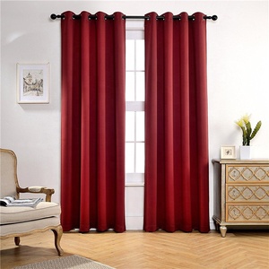 Tende Oscuranti Isolanti a <span class=keywords><strong>2</strong></span> Pannelli Colore Rosso Resistenti al Sole per Soggiorno e Camera da Letto - Product Image 1
