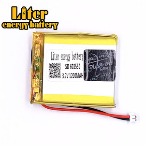 Plug 1.5-2 P 3.7 V 603550 1200 mah lipo battery Rechargeable solar li ion polymer lithium battery with PCM - Product Image 2